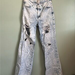 Distressed Light Blue Women's Jeans
